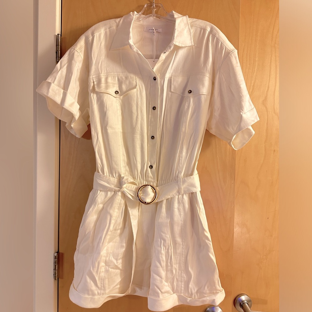 Frame Arie Belted Utility Romper